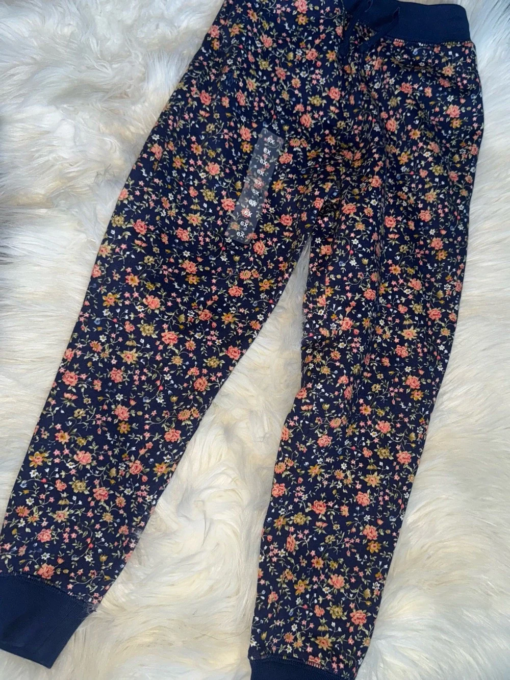 Girls Navy Floral Hoodie and coordinating joggers by Polo Ralph Lauren set
